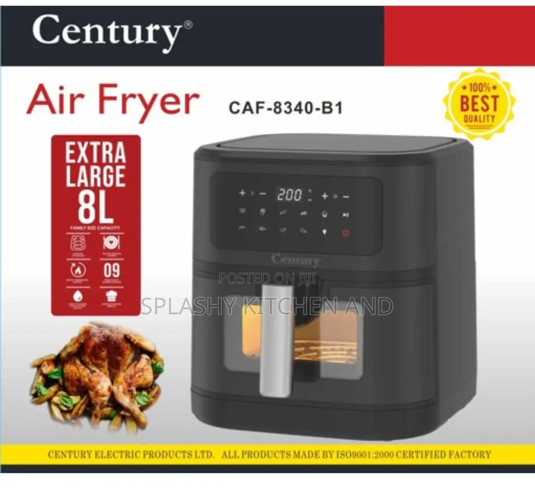 Century 8l Digital Air Fryer - Healthy, Extra-Large Cooking