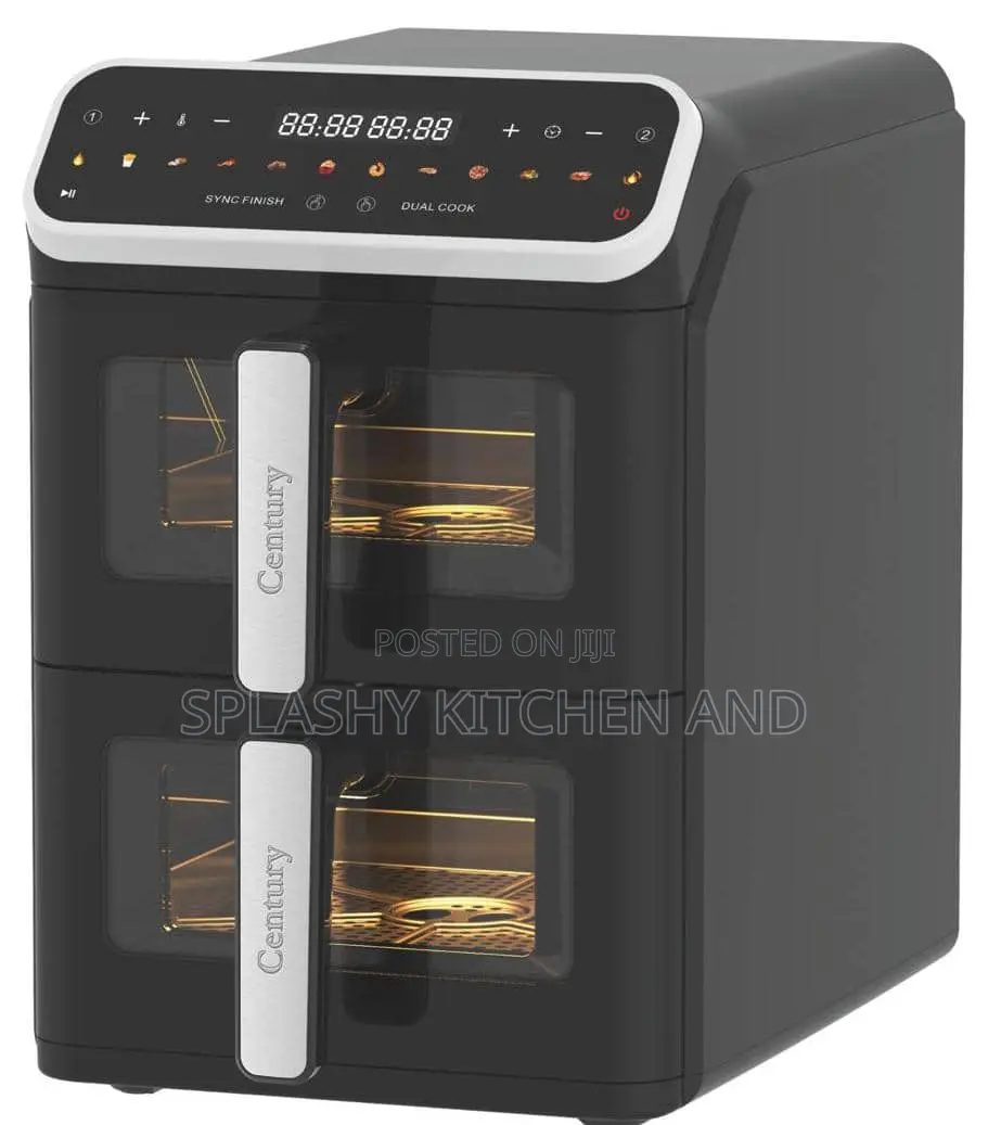 Century 6l + 6l Digital Air Fryer - Healthy, Extra-Large Cooking