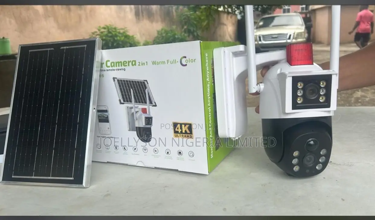 Dual Solar PTZ Surveillance Camera