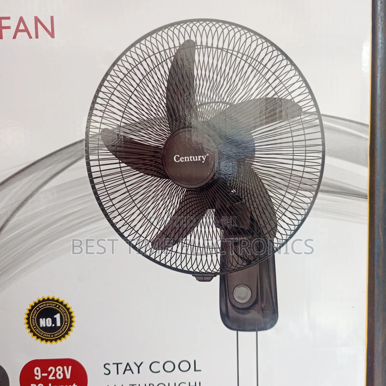 16" Century Ac/Dc Solar Inverter Wall Fan