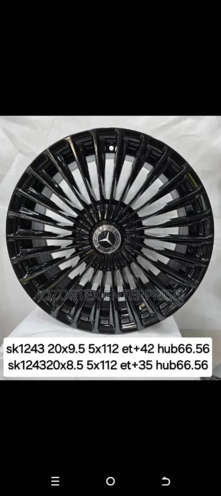 20inches Rim For Mercedes Benz Black Spokes