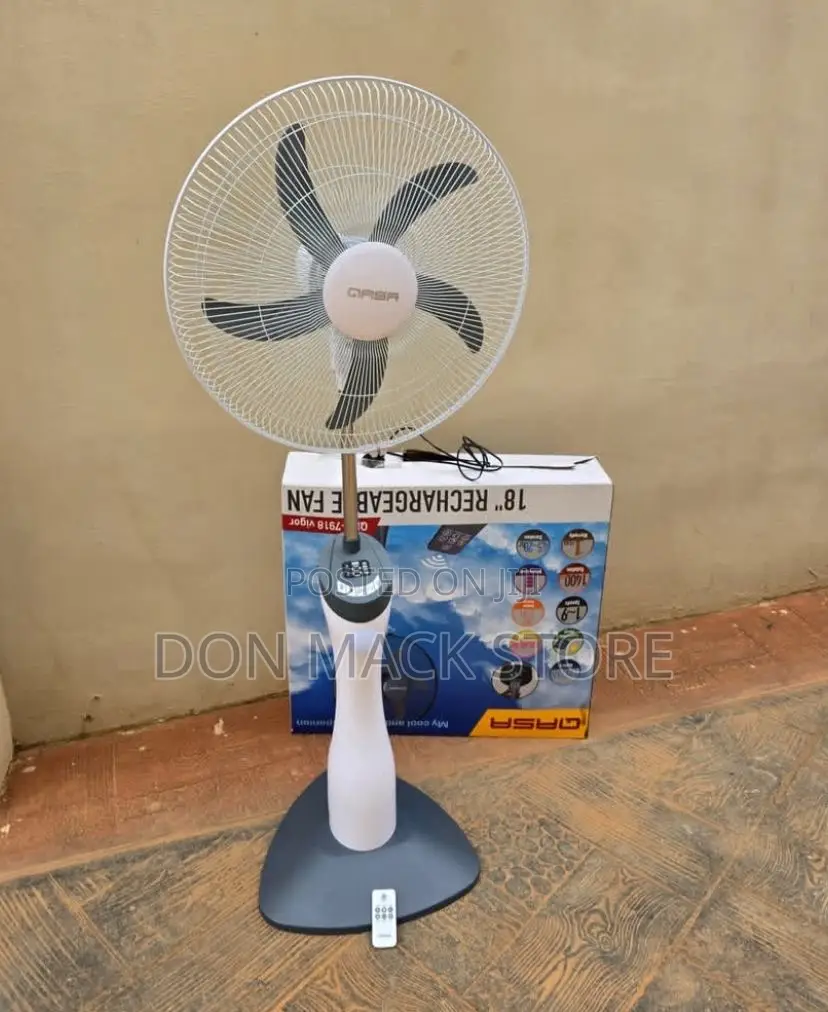 Qasa 18 Inch Rechargeable Fan