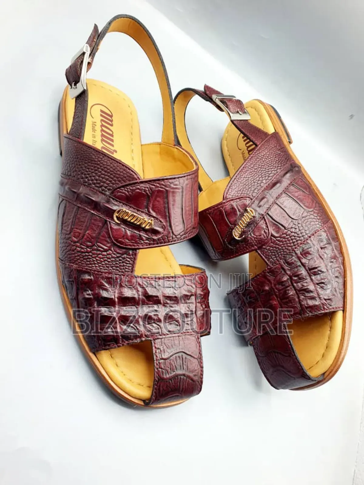 Original Italian Mauri Leather Sandals Available in Store