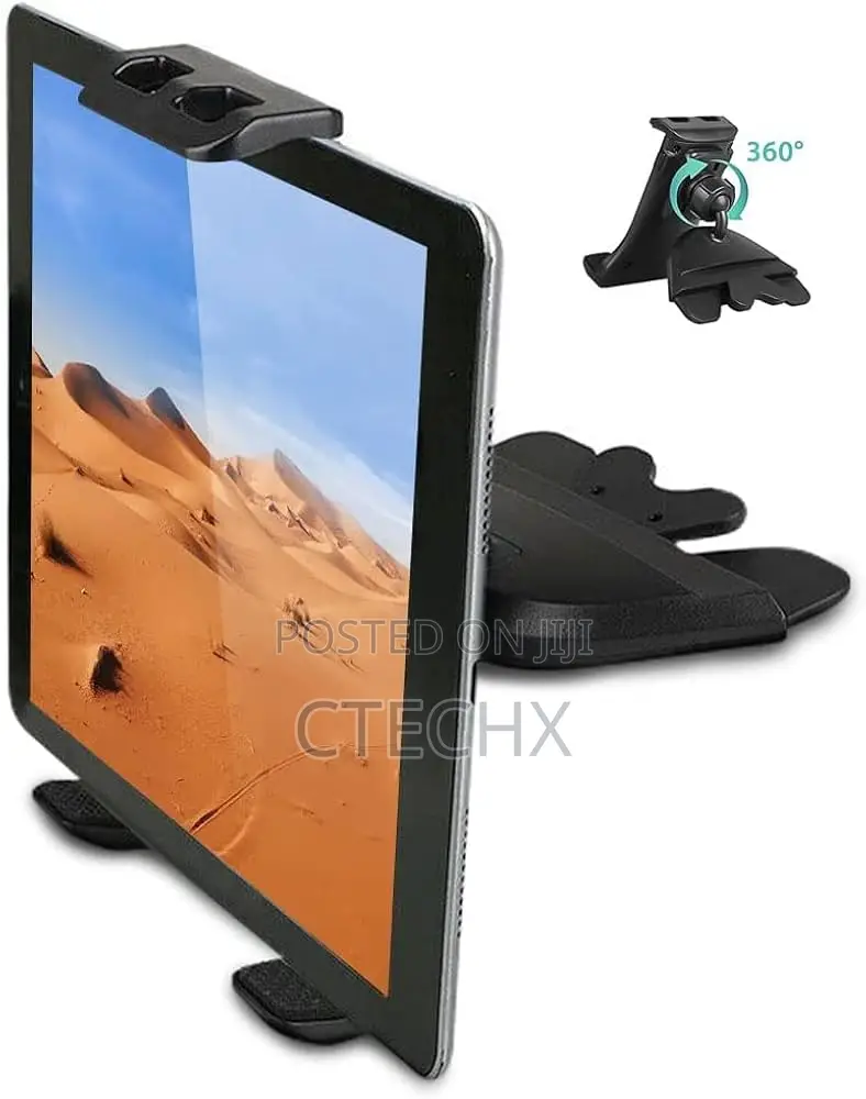 Car Cd Slot Mount Tablet Holder for 4-13" iPad Phone Universal 360°