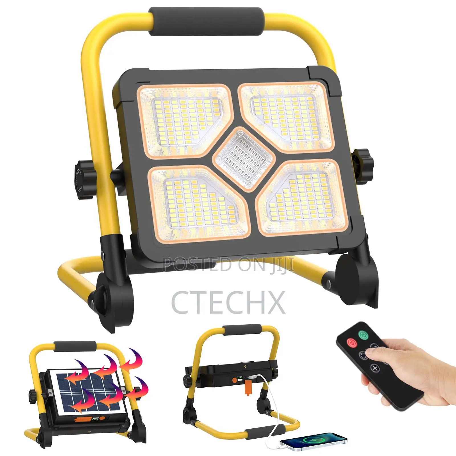 Eray Rechargeable Led Work Light With Stand Remote 150w 10000lm