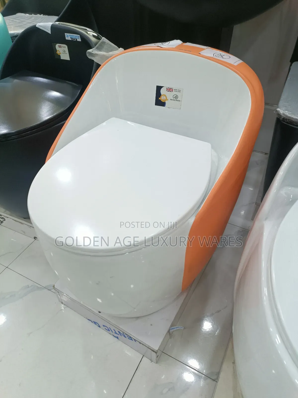 Executive Wc Orange Be and White Colour