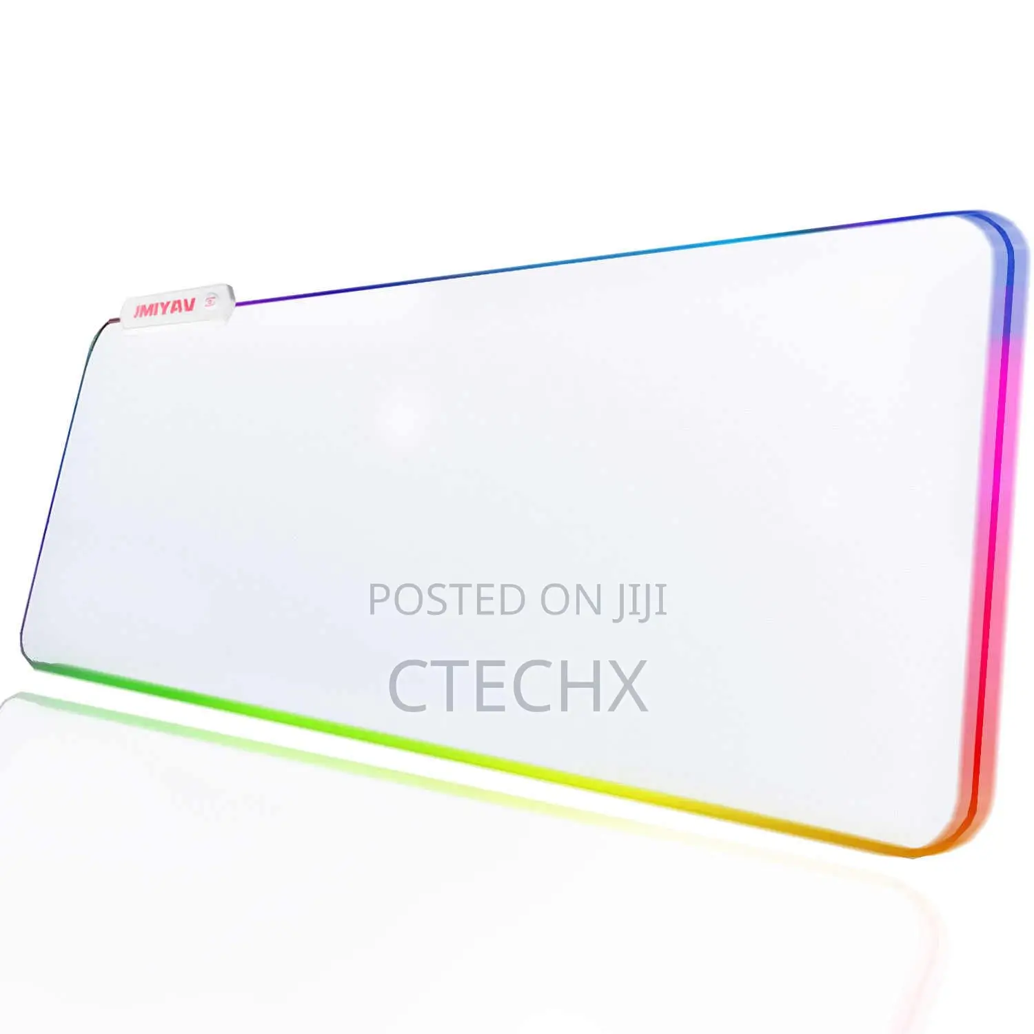 White Gaming Mouse Pad RGB Mousepad Non-Slip 80 X 30 Cm Extra Large Xl