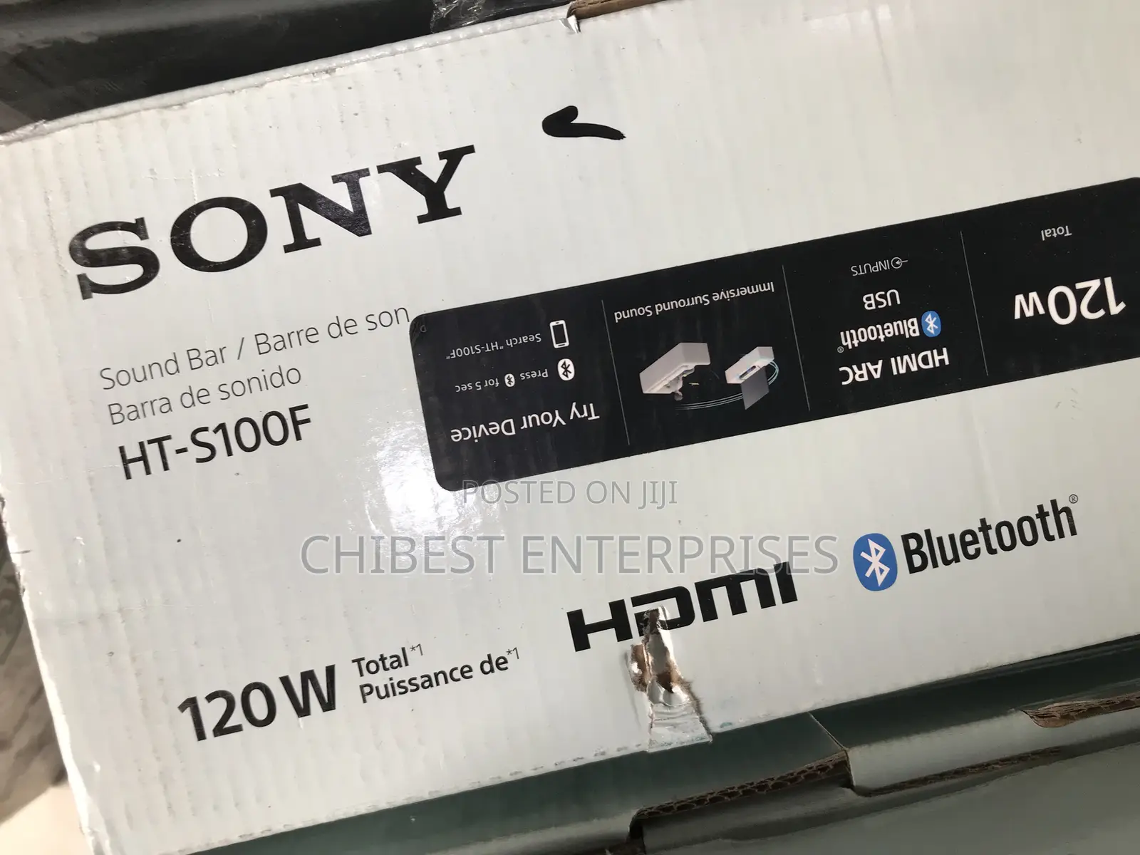 Sony S100f 2.0ch Soundbar With Bass Reflex Speaker