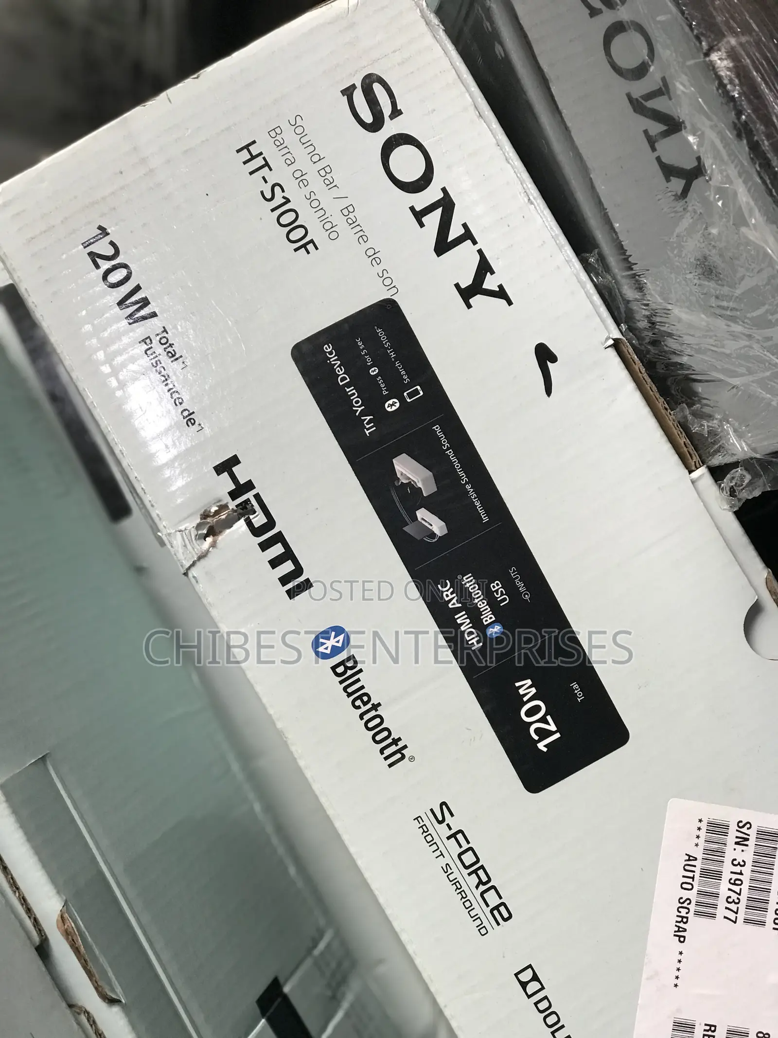 Sony S100f 2.0ch Soundbar With Bass Reflex Speaker
