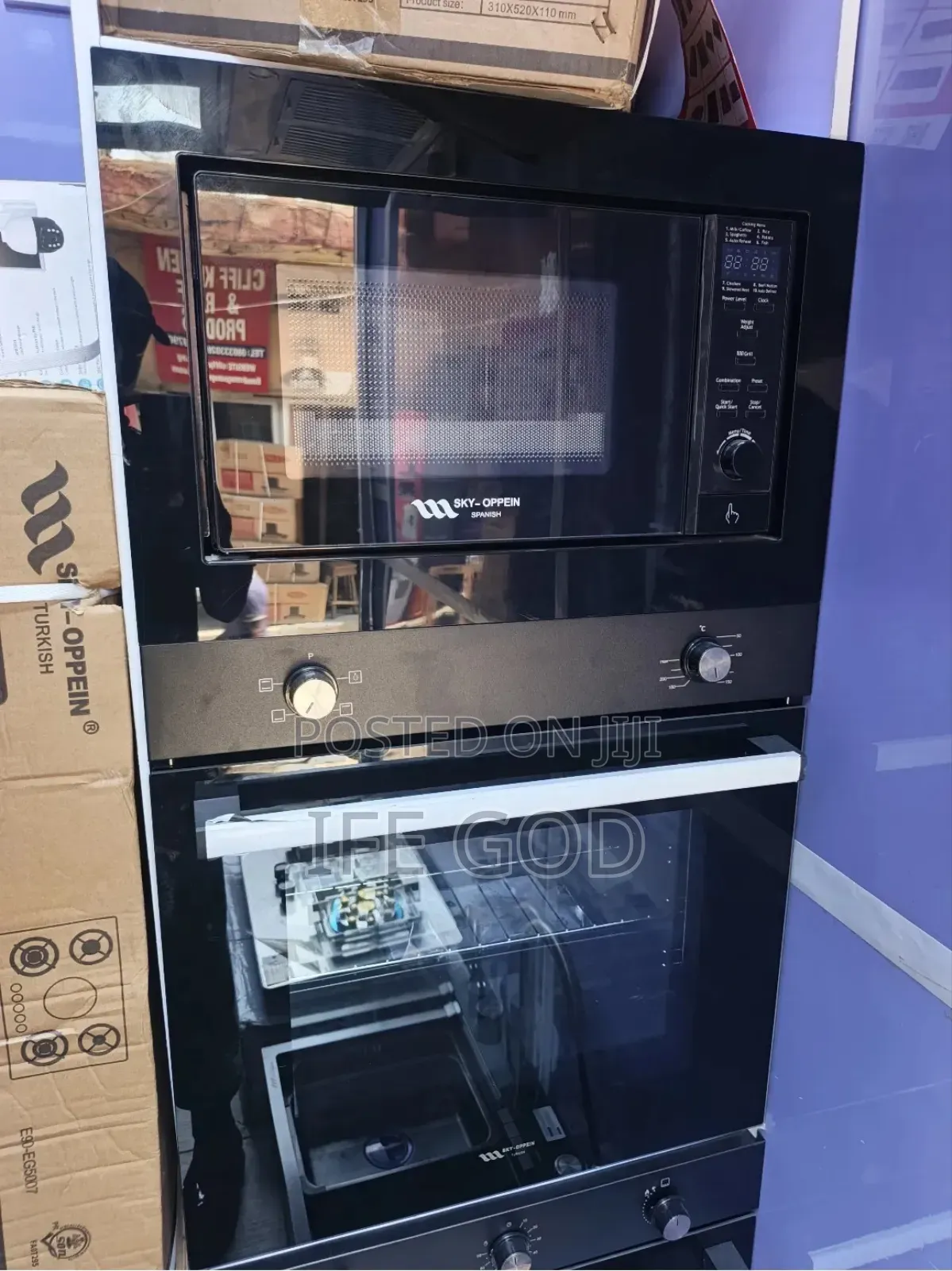 Original Quality Sky-Oppein Gas Electric Oven Built-in Microwave