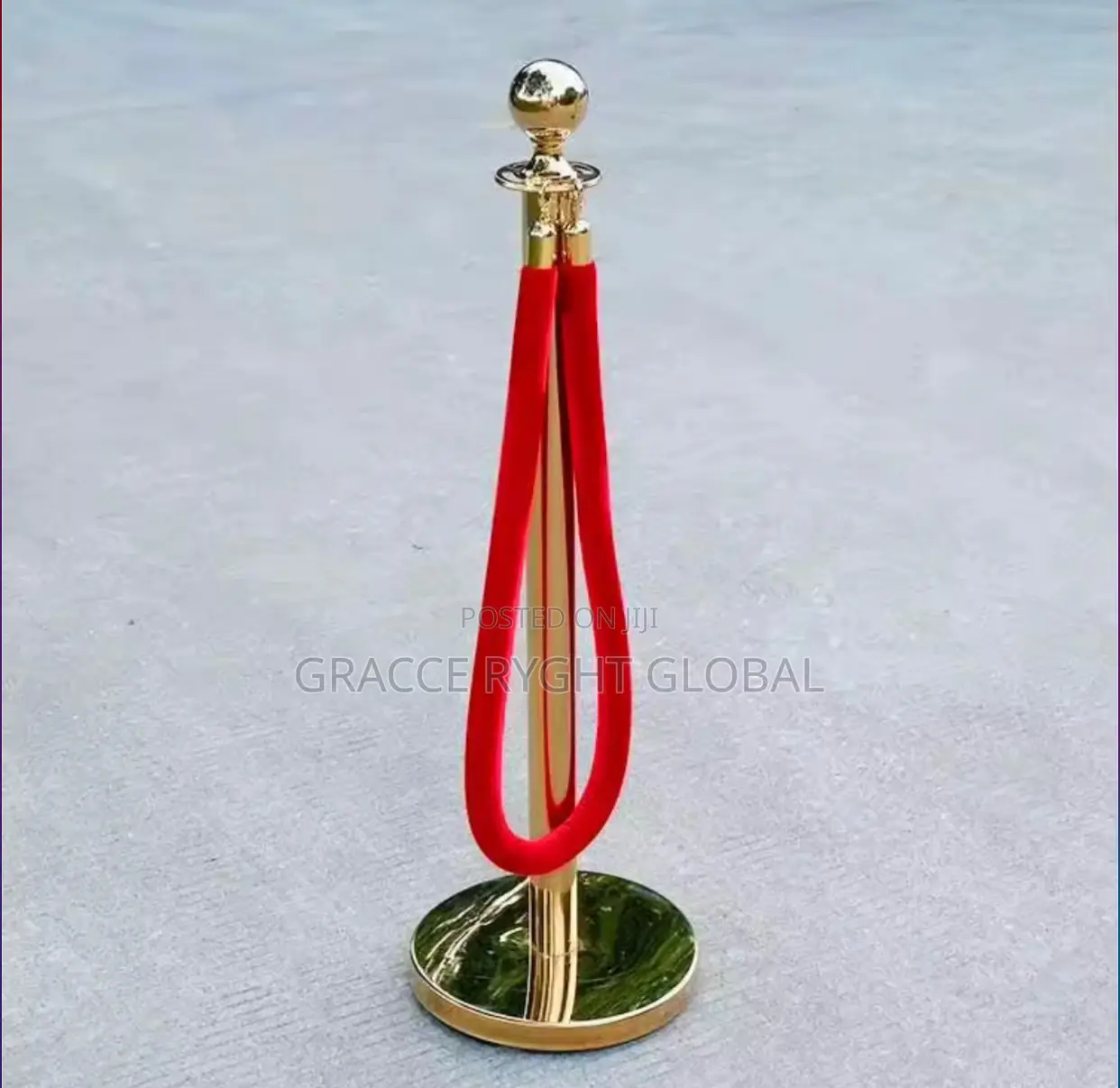 Stanchions And Velvet Ropes Crowd Control Barrier