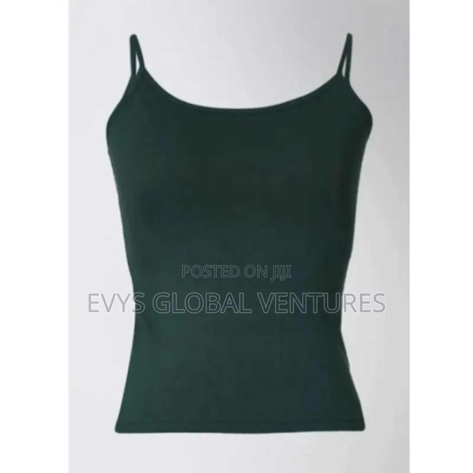 Women’S Stretchy Green Camisole - Free Size