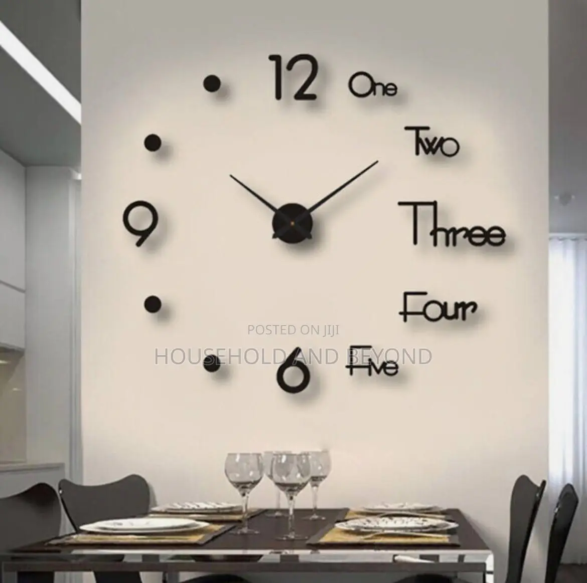 Diy 3d Wall Clock 120cm