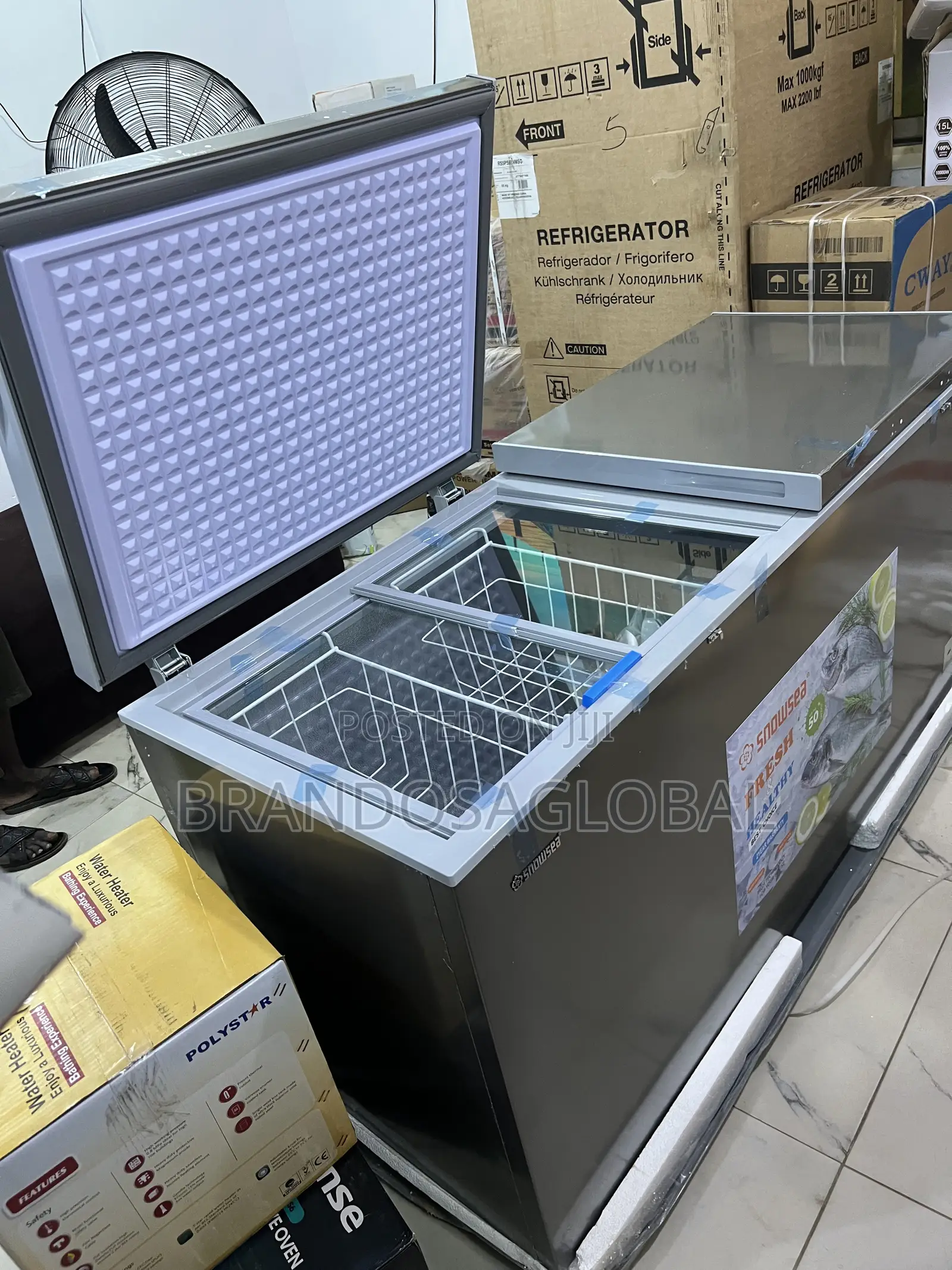 Snowsea 520l Deep Freezer Bd-700g With Double Lids