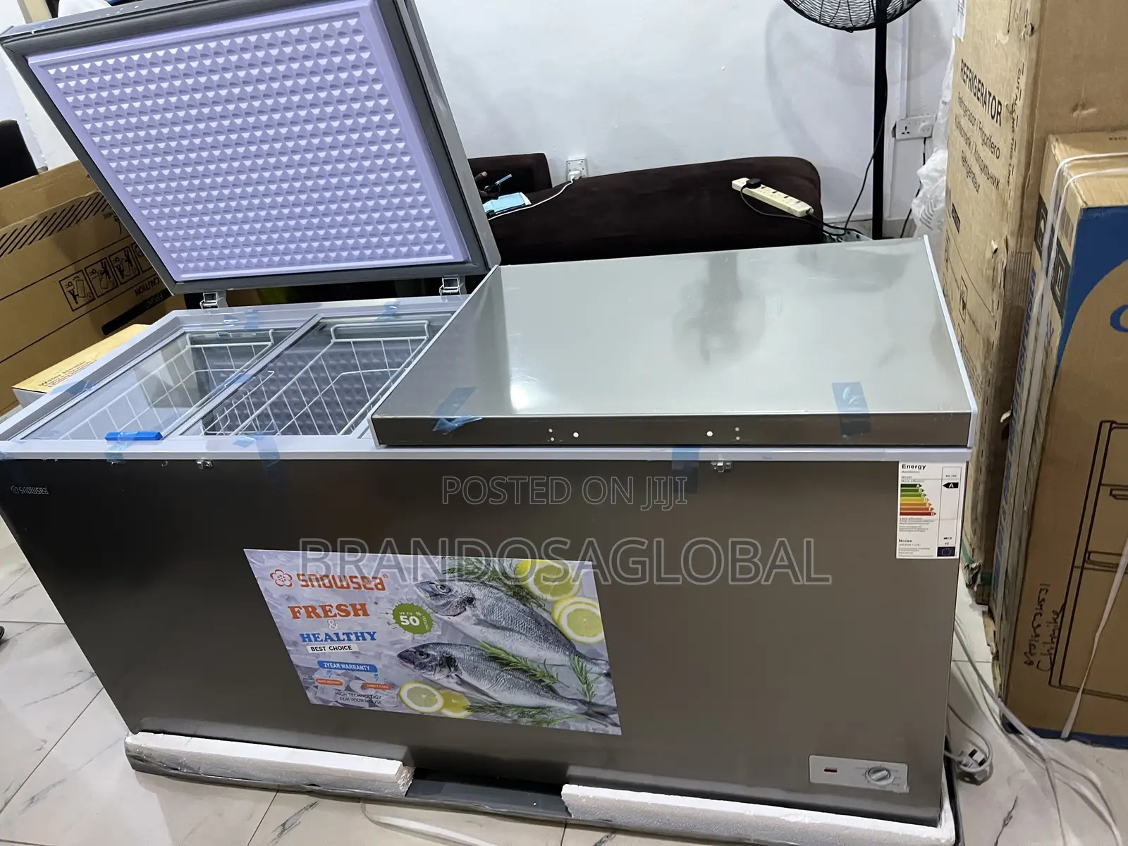 Snowsea Bd-700g High Capacity 520l Freezer With Anti-Corrosion Body