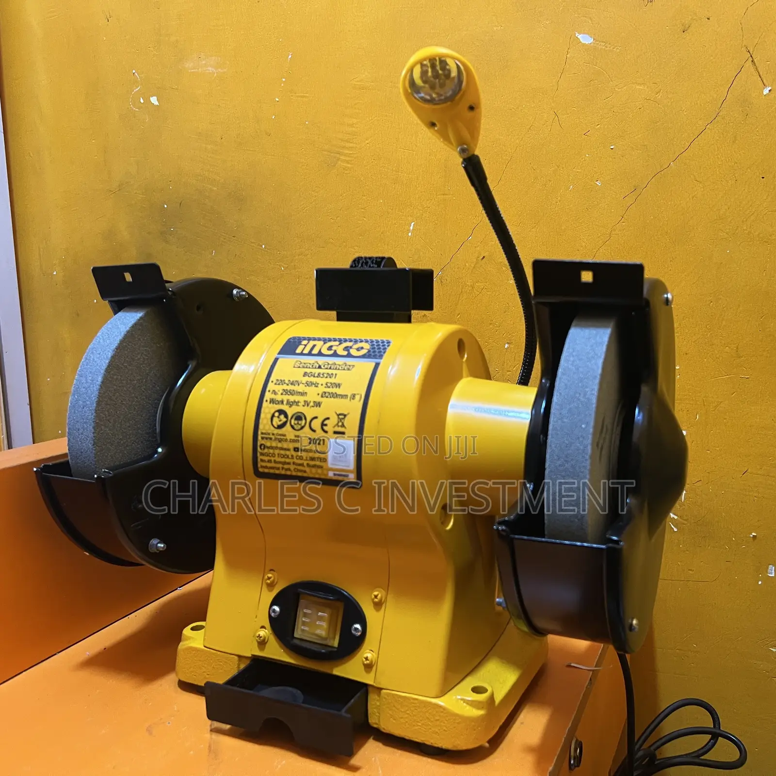 8” Inches Ingco Heavy Duty Bench Grinder,Bgl85201