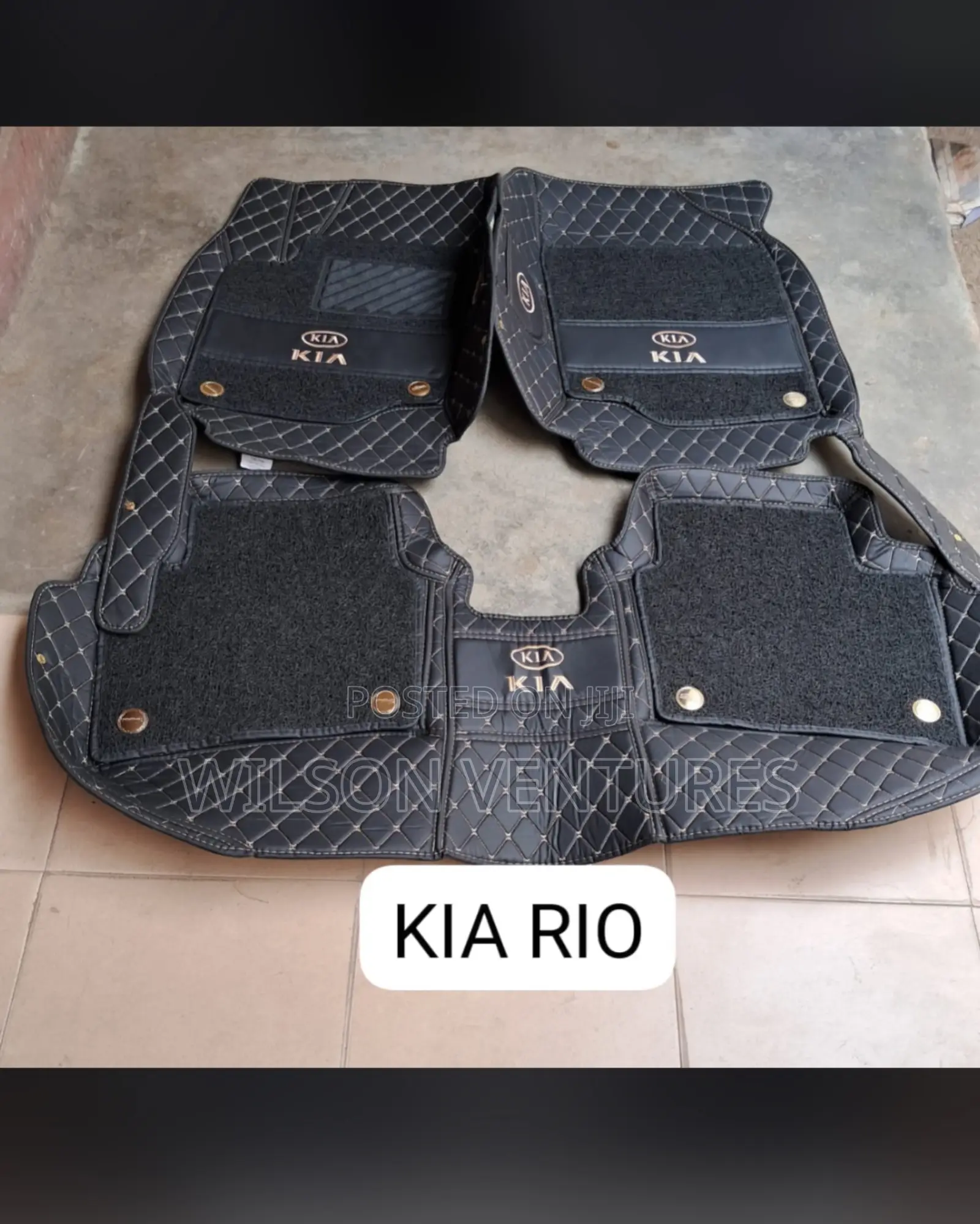Kia Rio Double Layer Leather Foot Mat