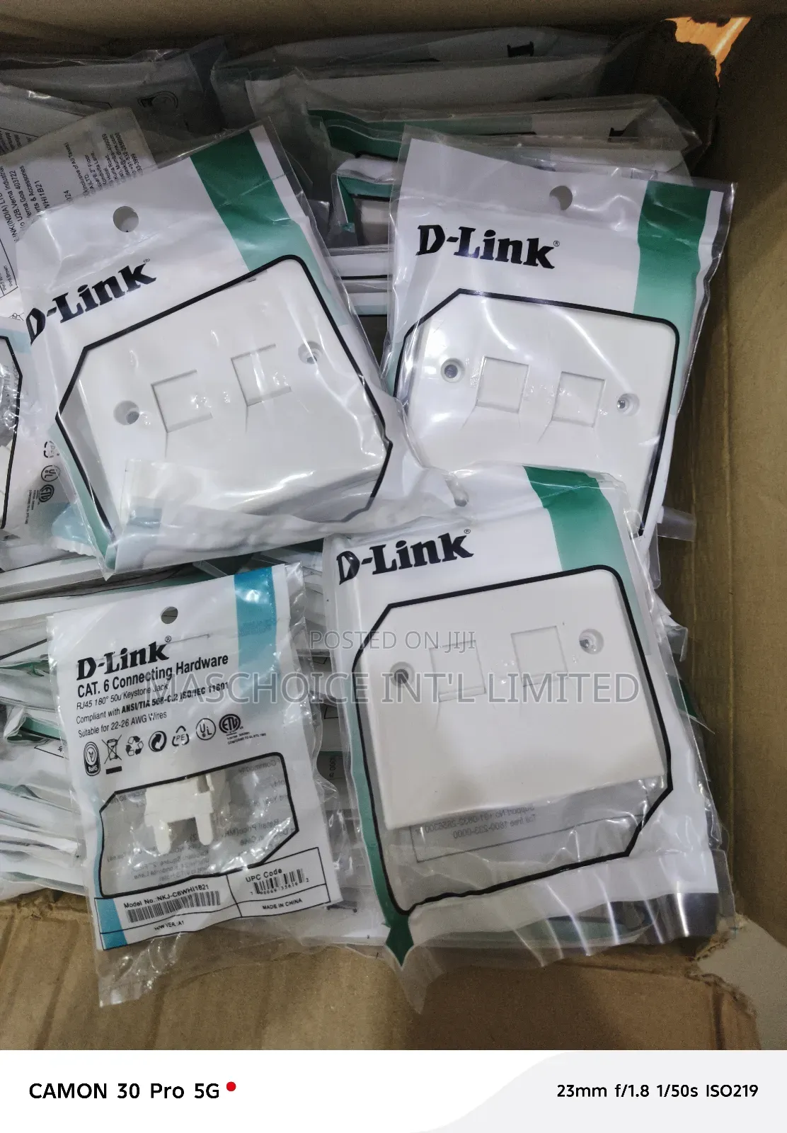D-Link Double Faceplate + Modular Jack