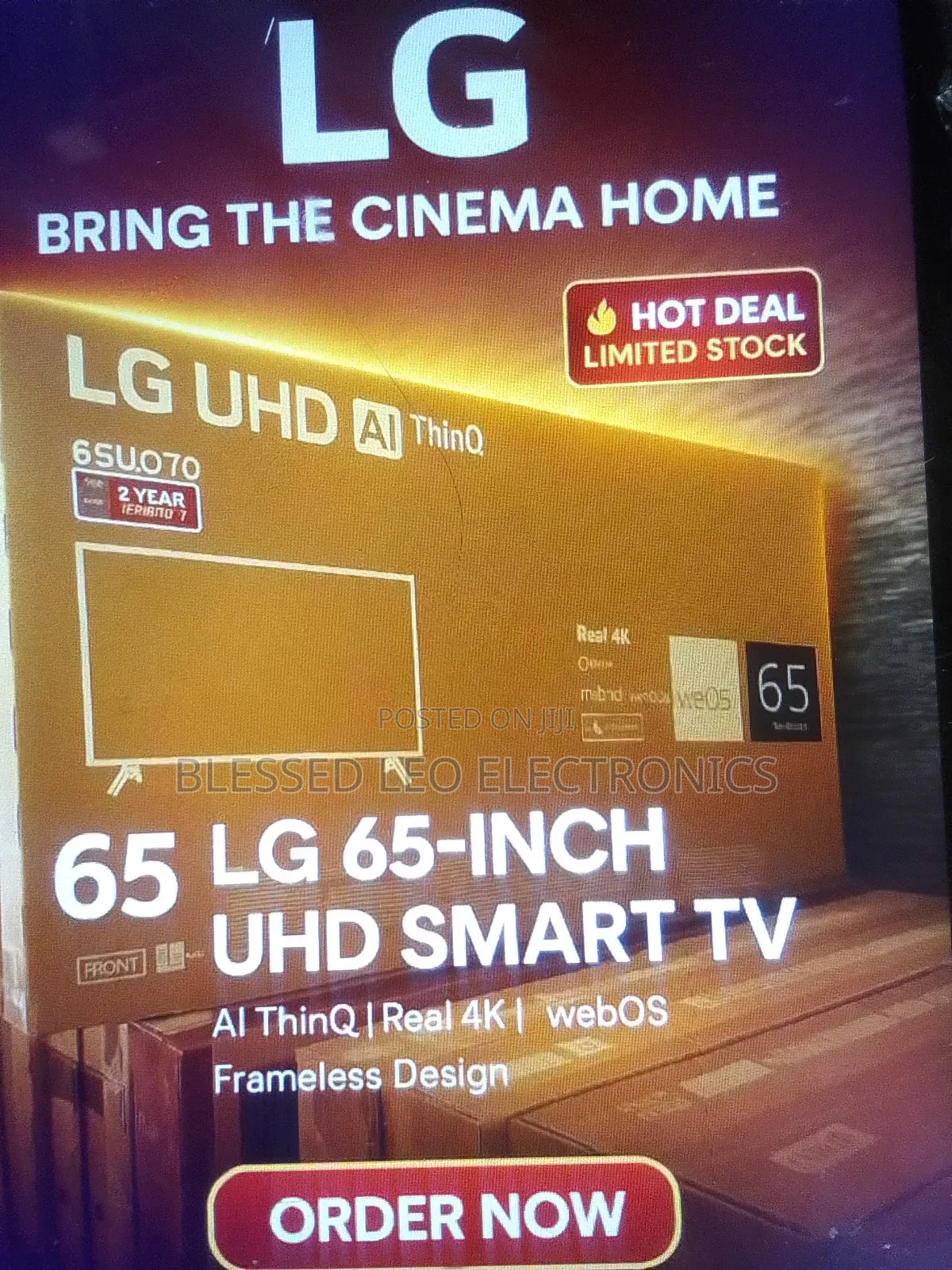 65 Inches With Ultimate Gameplay True Cinema Experience