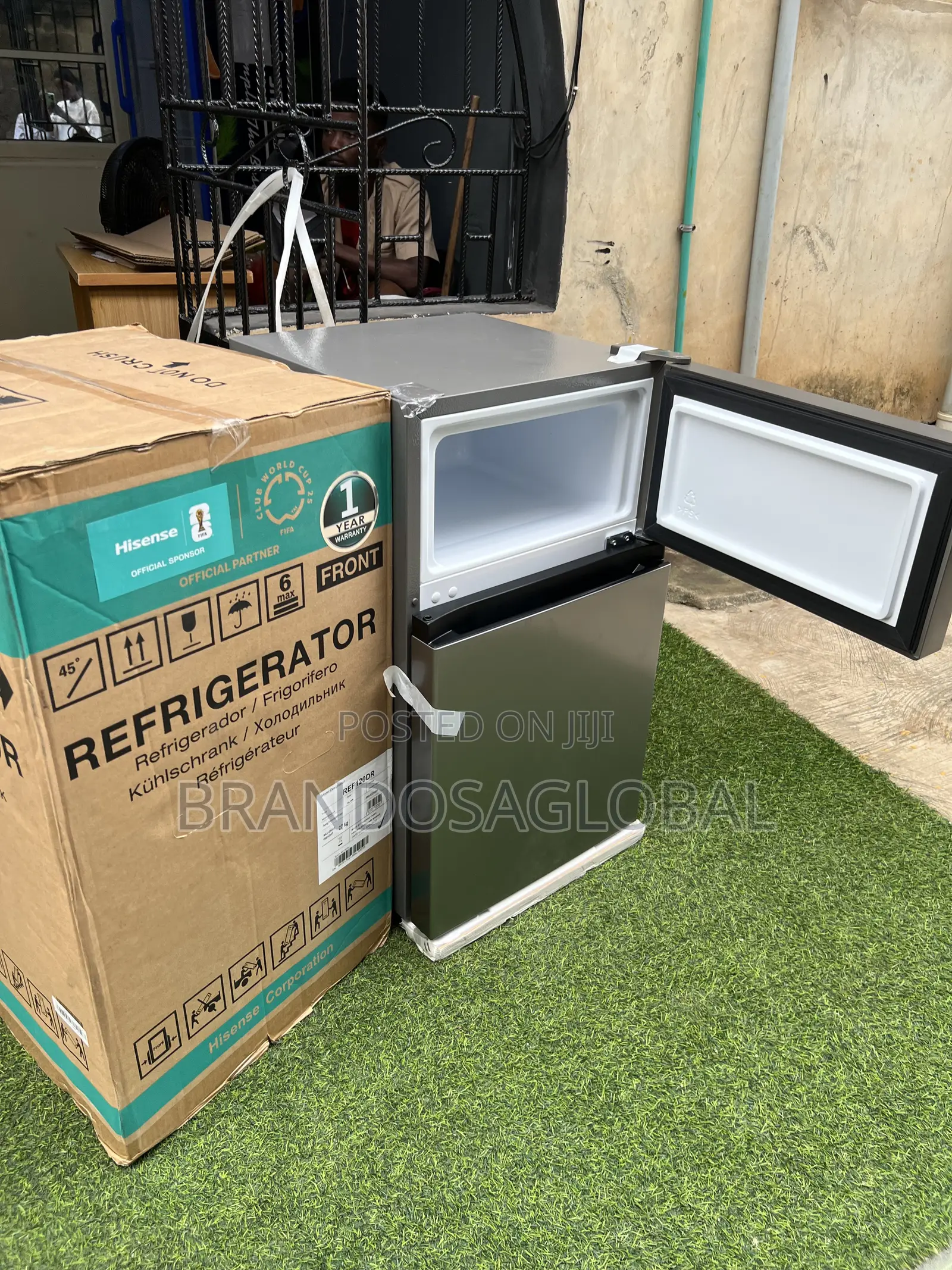 Hisense 87l Mini Freezer + Fridge Ref120dr Two Door Design