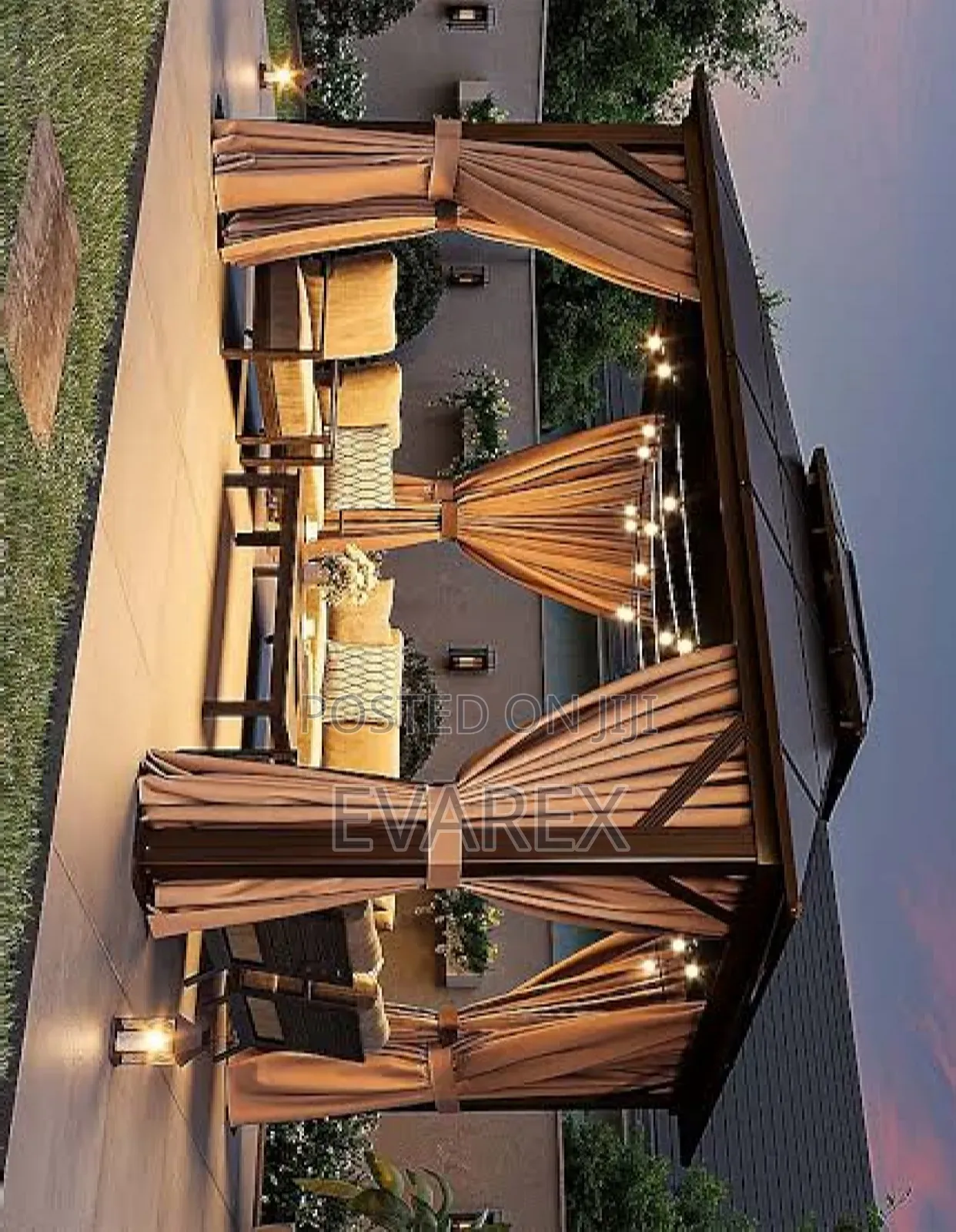 Luxury Tent Canopy, Size 10ft X 9ft. Aluminum. Gazebo Tent
