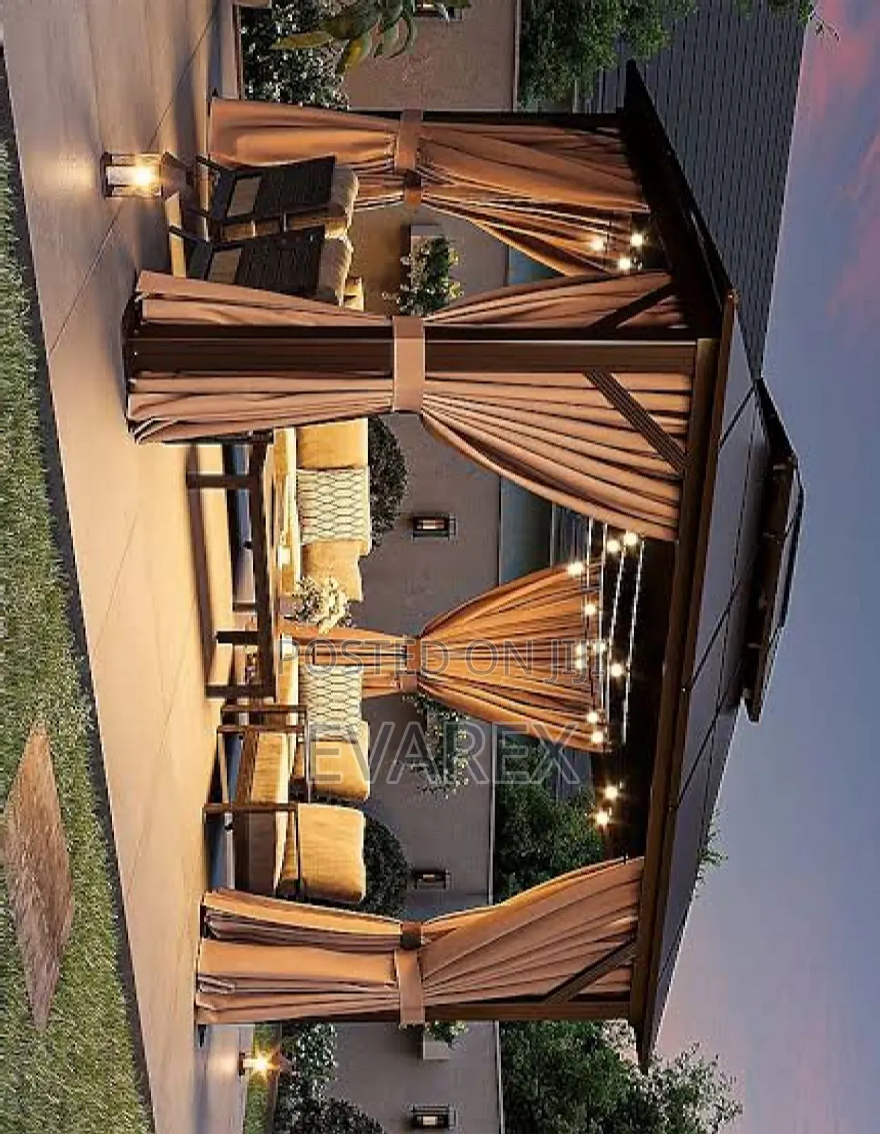 Luxury Tent Canopy, Size 10ft X 9ft. Aluminum. Gazebo Tent