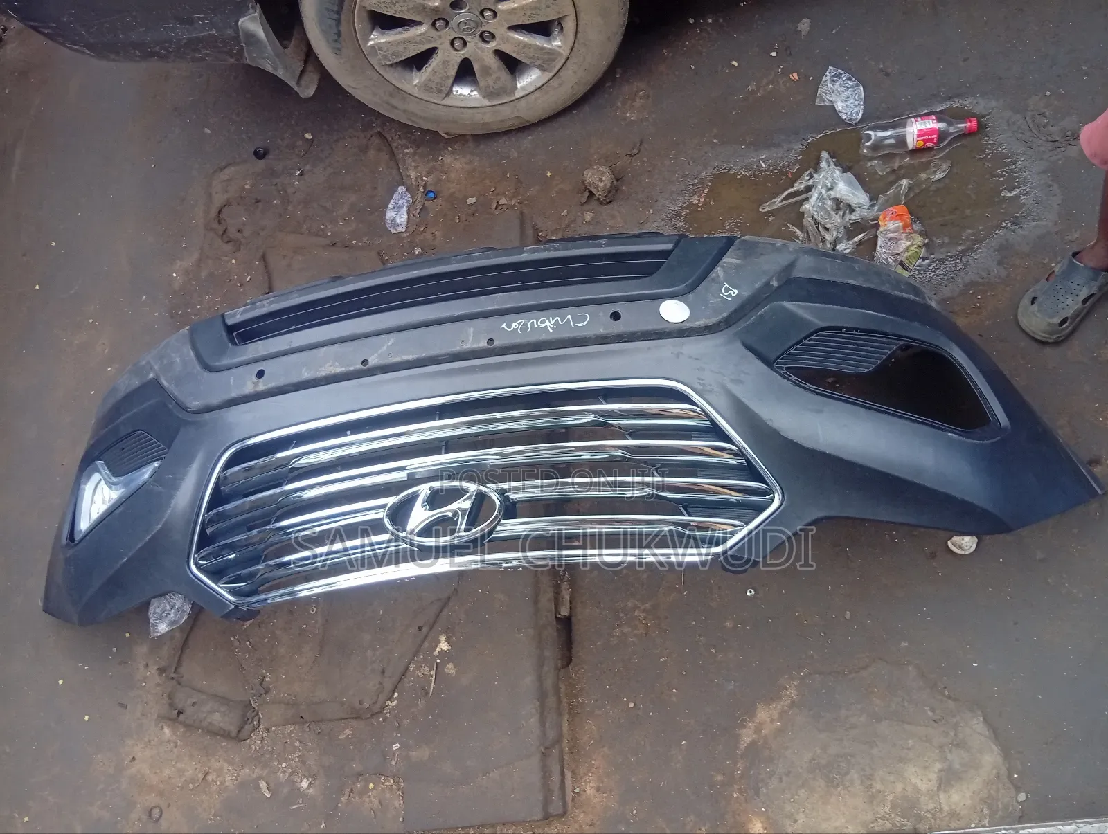 Complete Front Bumper Hyundai Santa Fe 2016-2018