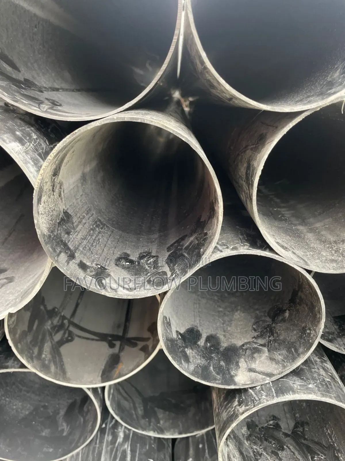 150mm (6inch) Lombardy PVC Semi-Thick Pipe – 8.4ft (2.4m)