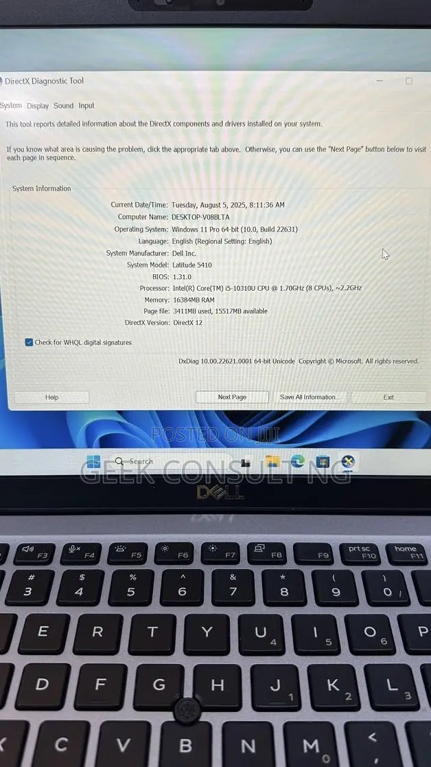 Laptop Dell Latitude 5410 16GB Intel Core i5 SSD 256GB