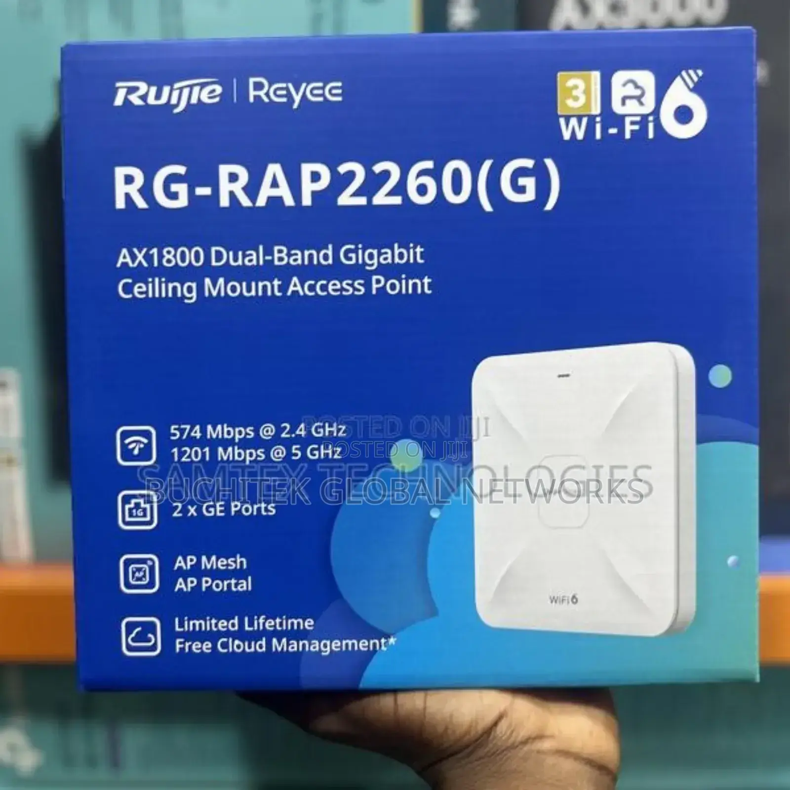 Rujie Rg-rap 2260(G) Ax1800 Dual-band Gigabit Access Point.