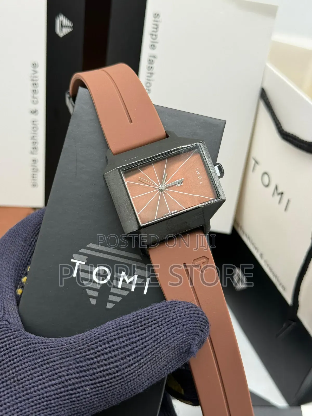 Tomi Quality Rubber Strap Watch for Guys