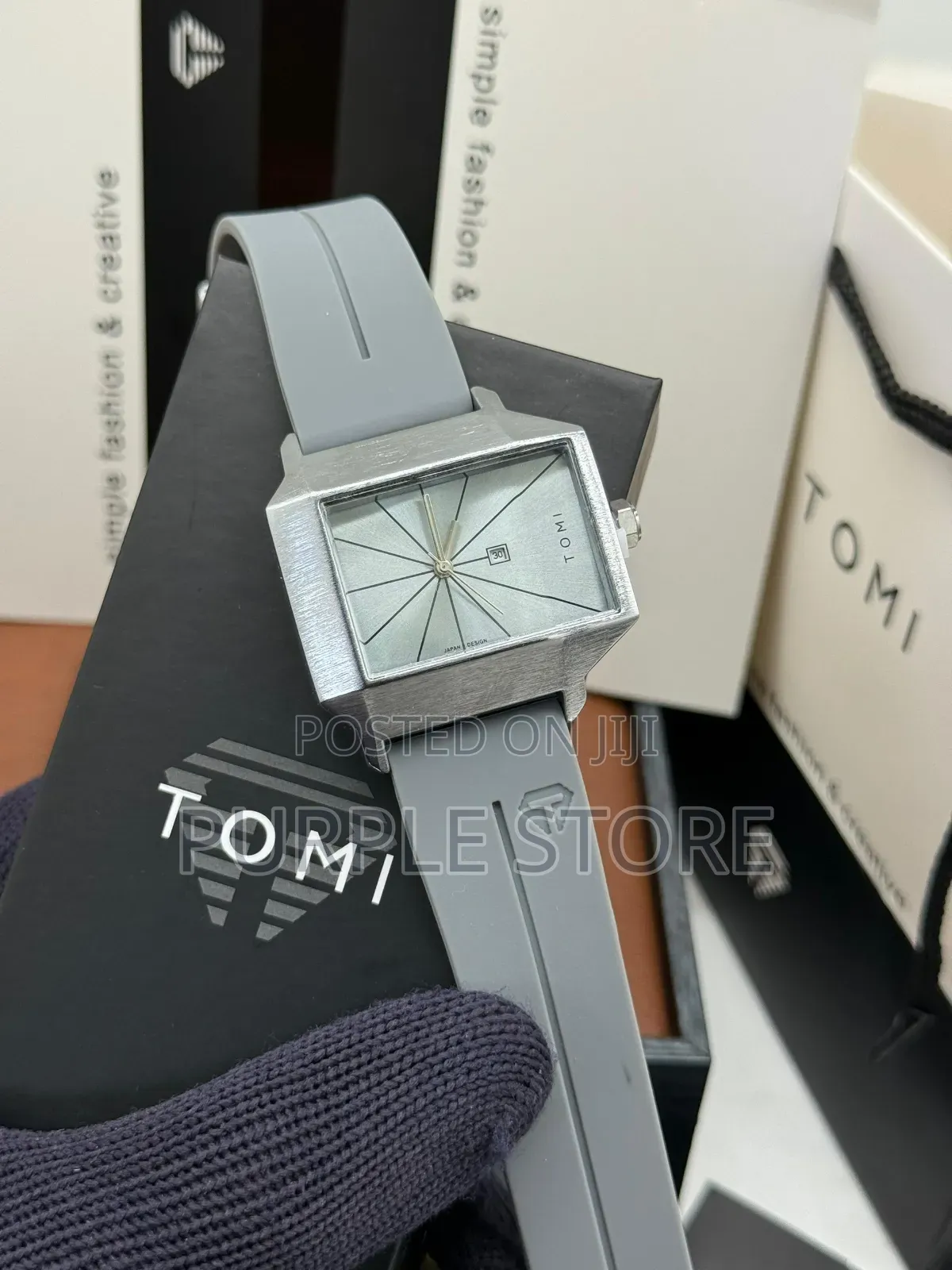Tomi Quality Rubber Strap Watch for Guys