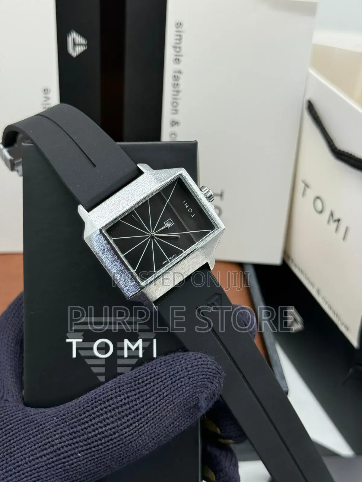 Tomi Quality Rubber Strap Watch for Guys