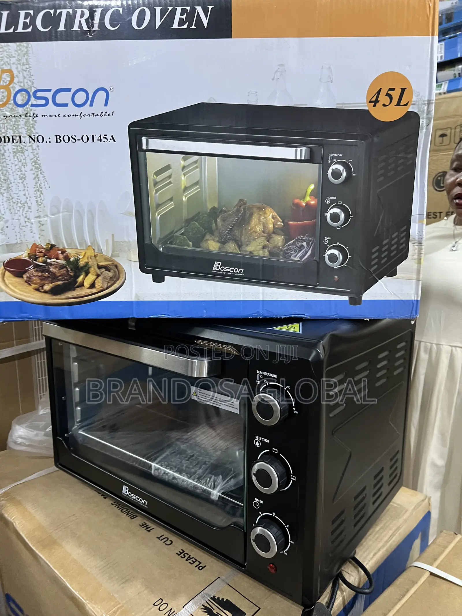 Boscon Bos-Ot45a Oven 45l With Detachable Tray