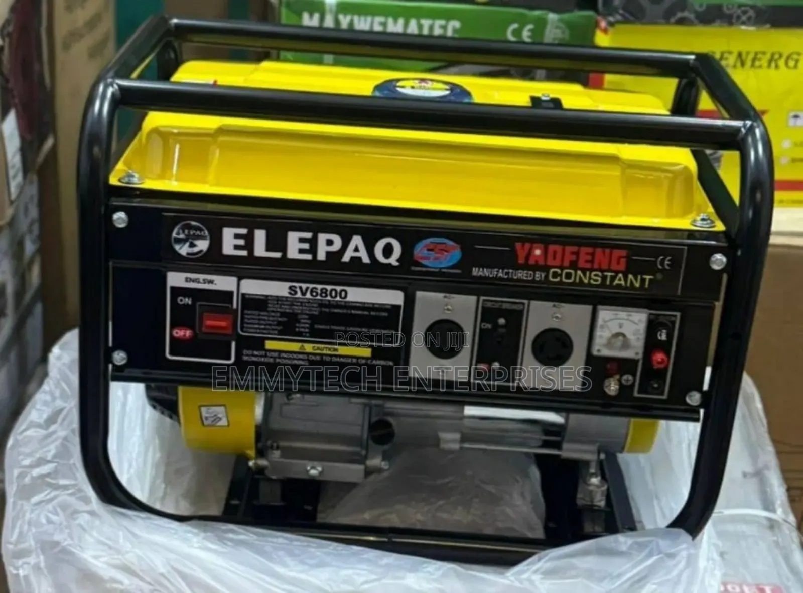 Original Elepaq Constant Petrol Generator(4.5kva)100%Copper Coil