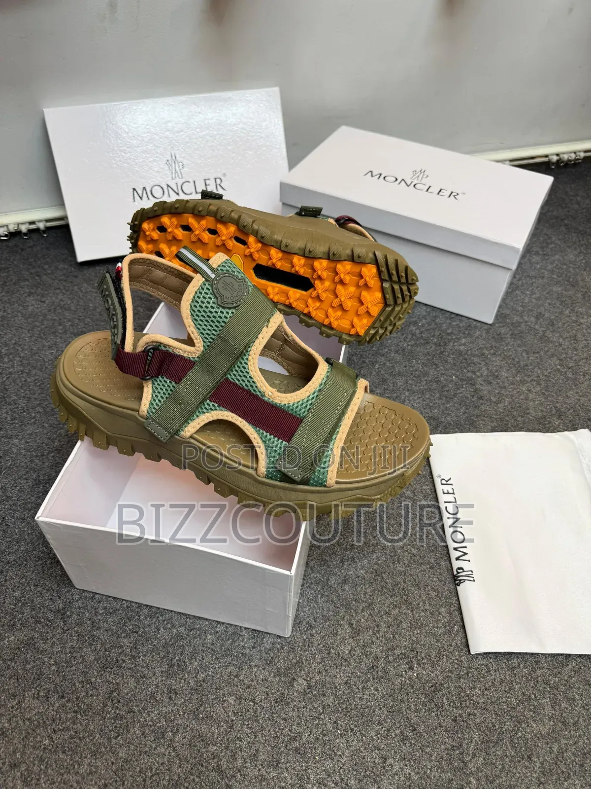 Original Italian Moncler Sandals Available in Store