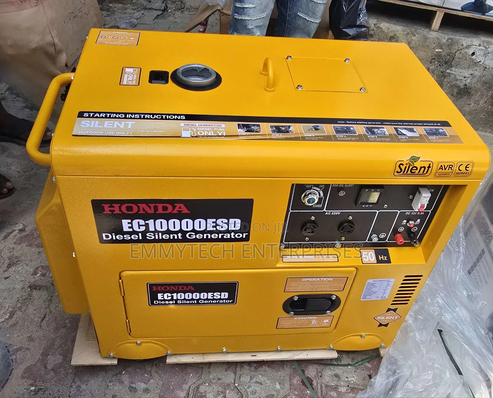 Best Product Honda Diesel Soundproof Generator 10kva 100%Copper Coil