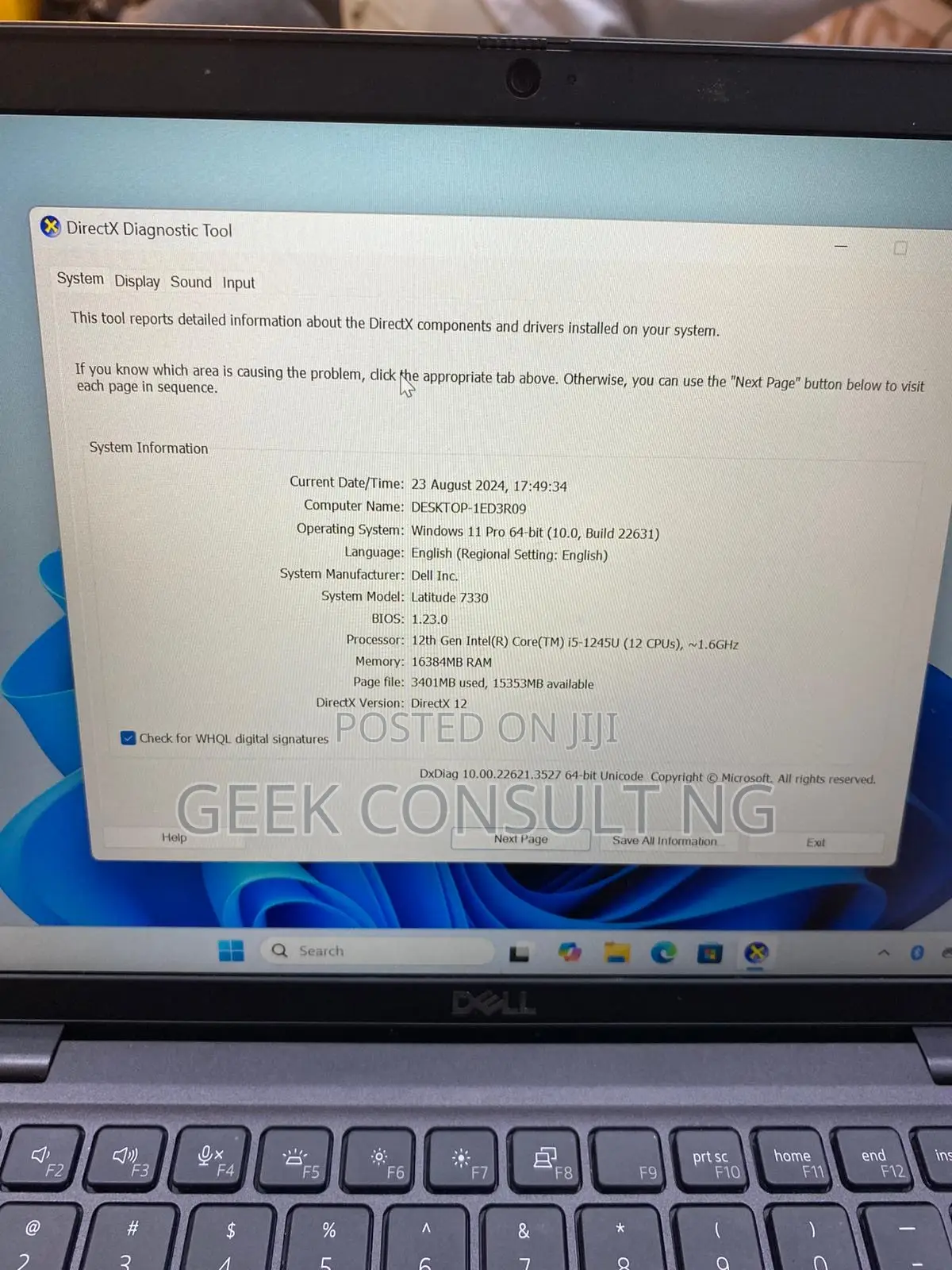 Laptop Dell Latitude 7330 16GB Intel Core i5 SSD 512GB