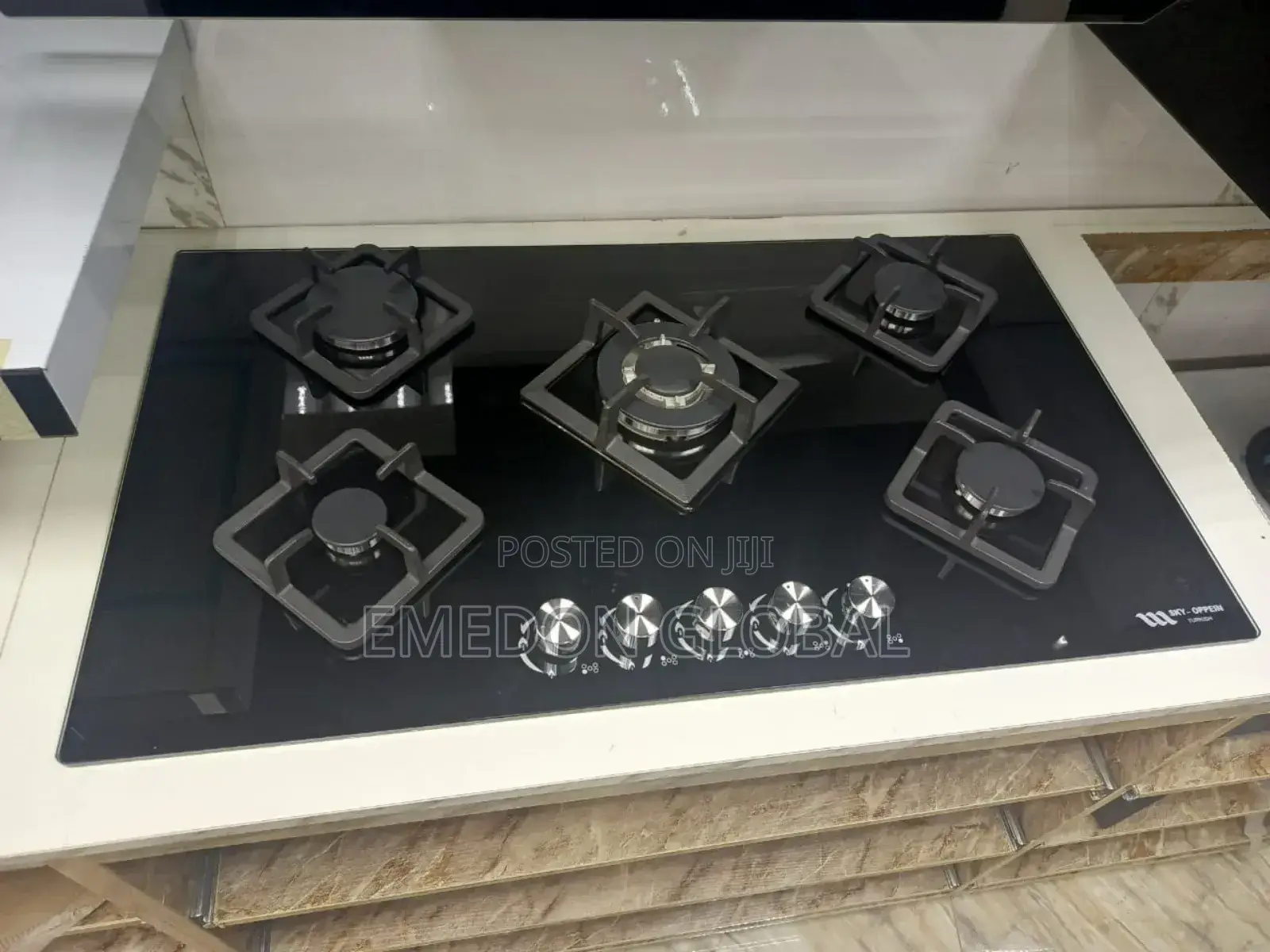 Five-Burner Built-in Gas Hob.