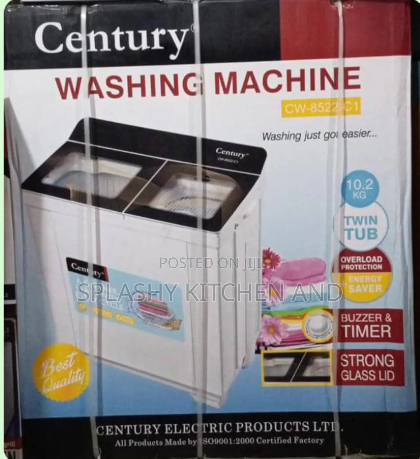 Century 10.2kg Semi-Automatic Twin Tub Washing Machine