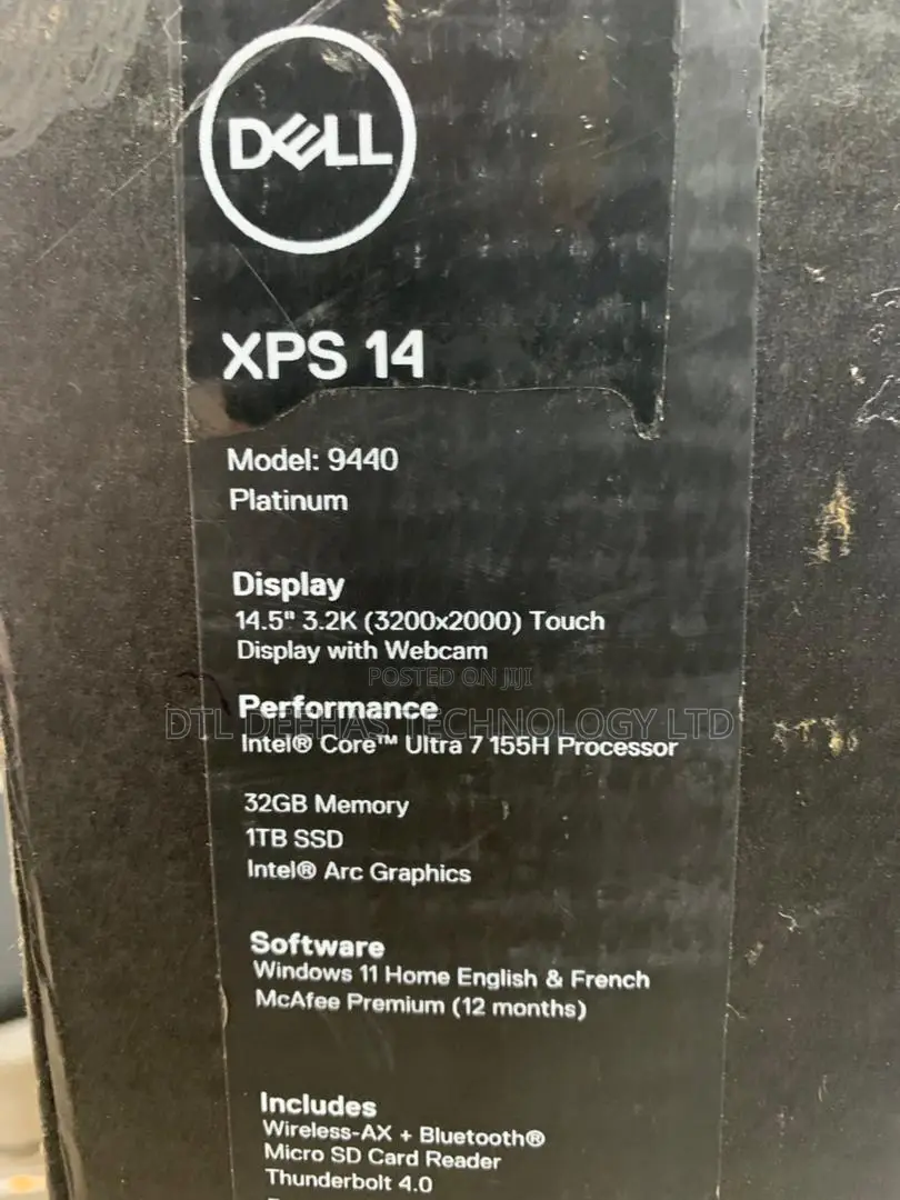 New Laptop Dell XPS 14 9440 32GB Intel Core Ultra 7 SSD 1T