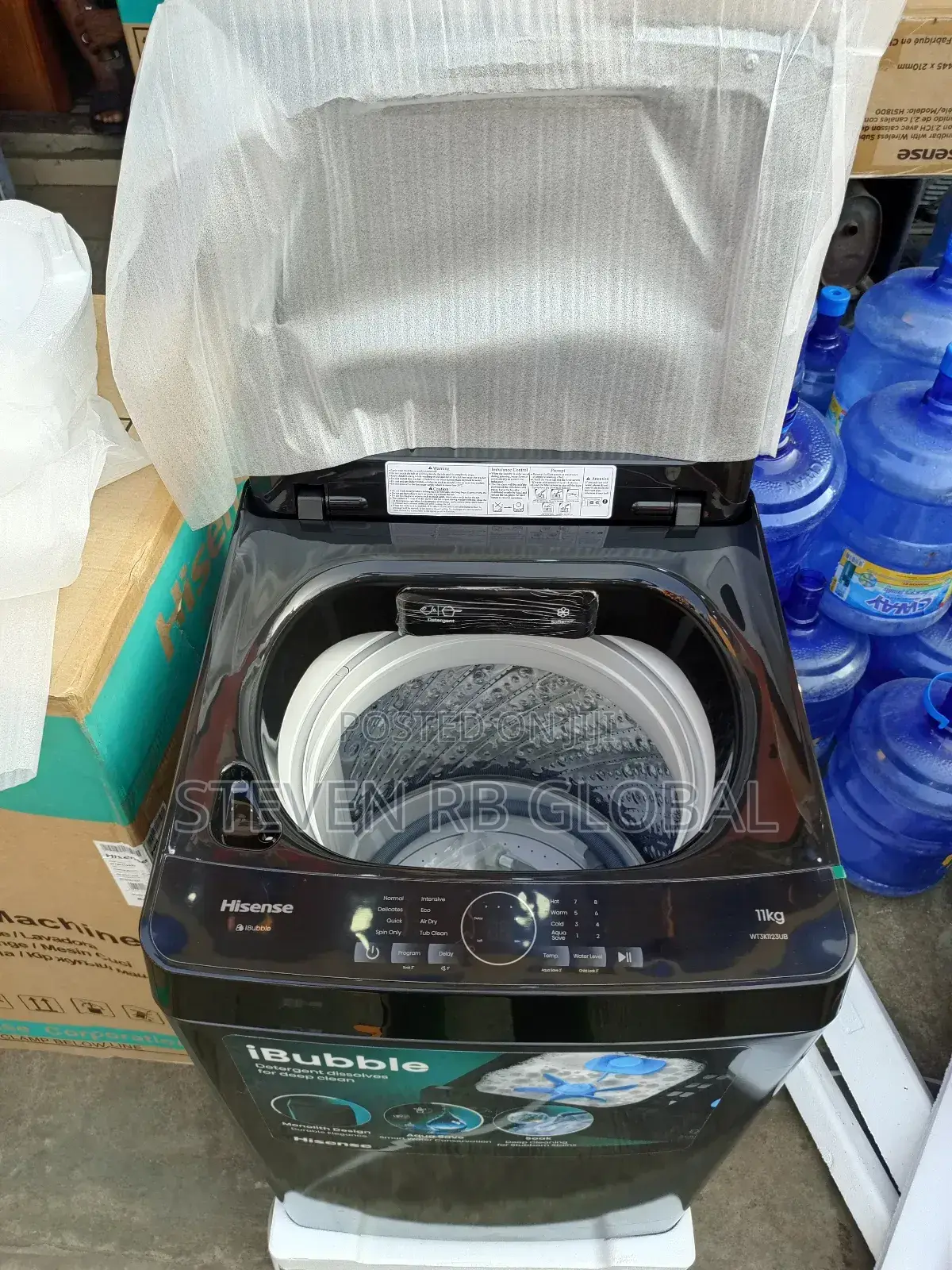 Hisense 11kg Top Load Washing Machine (Wt3k1123ub) – Ibubble