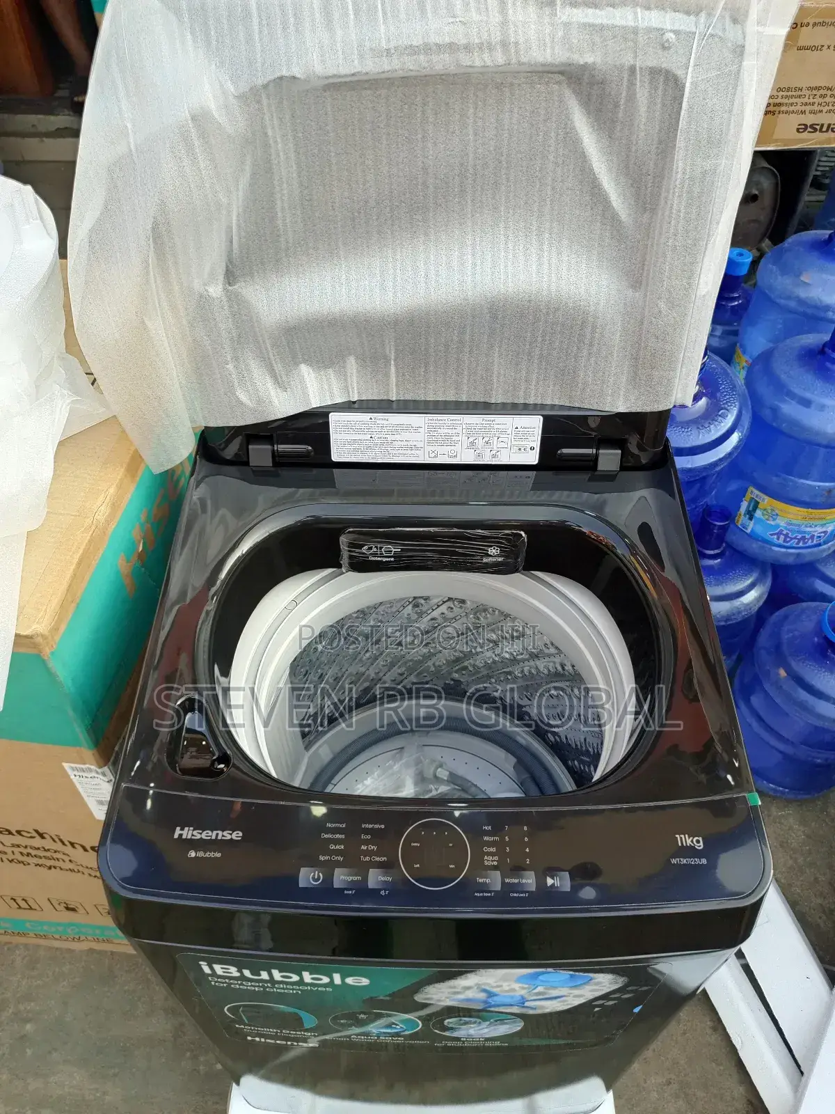 Hisense 11kg Top Load Washing Machine (Wt3k1123ub) – Ibubble