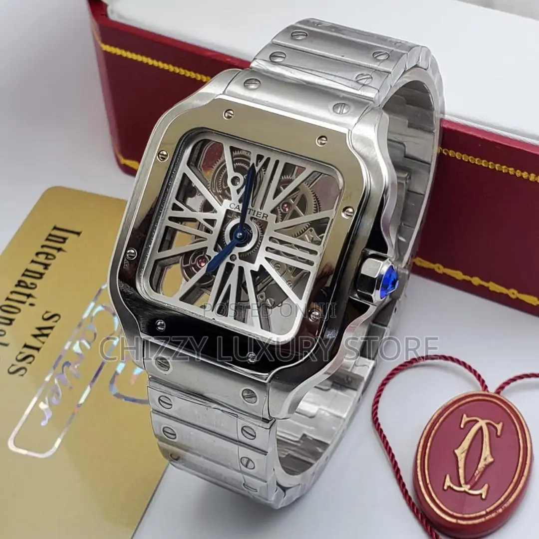 Cartier Quality Luxury Men Automatic Engine Wristwatch