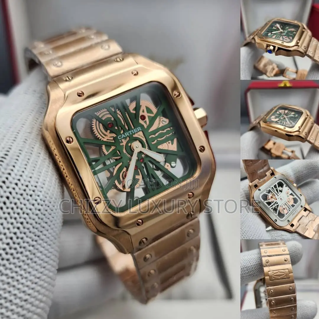 Cartier Quality Luxury Men Automatic Engine Wristwatch