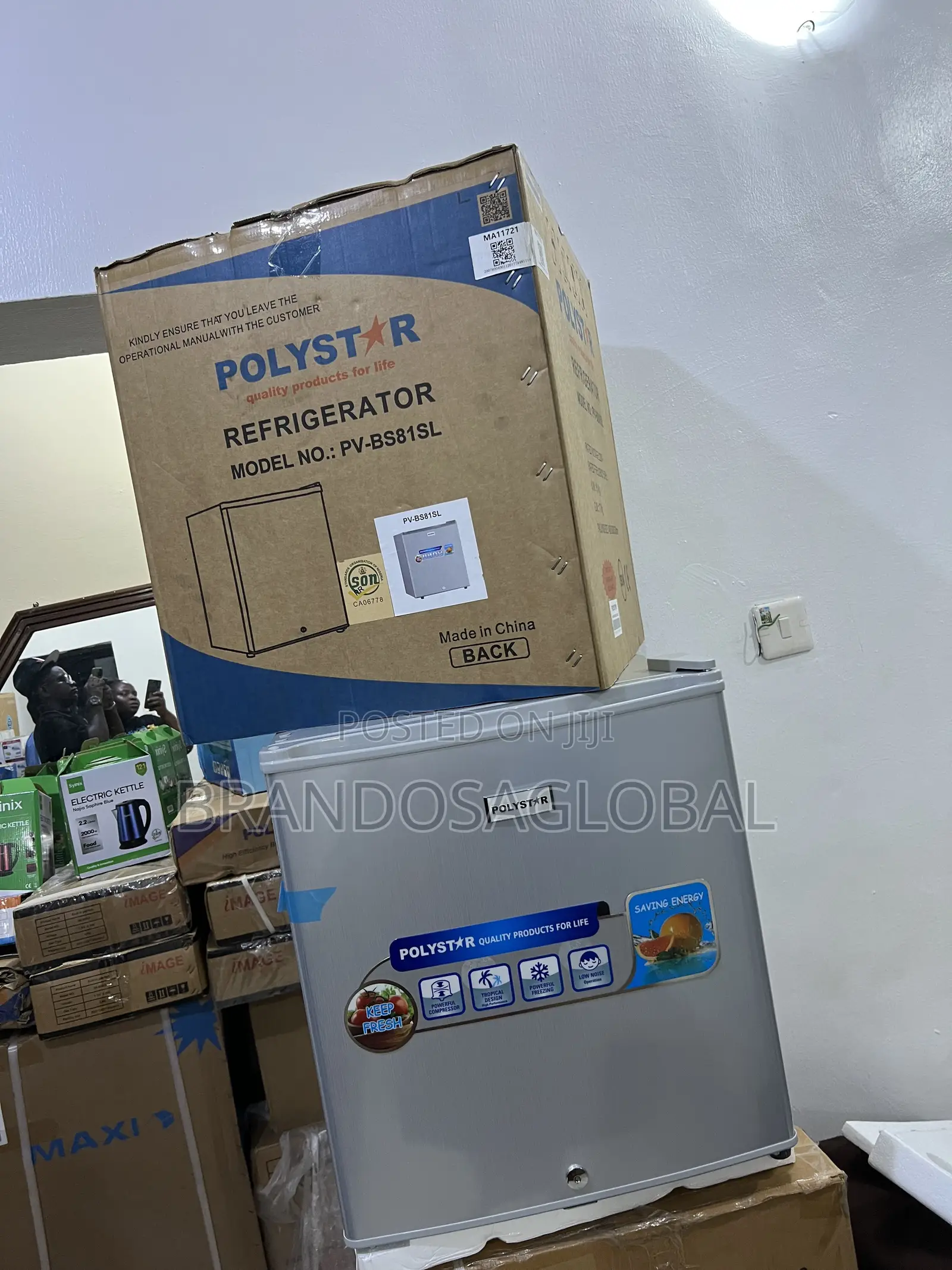 Original Polystar Pv-Bs81sl 45l Bedside Fridge – Low Noise