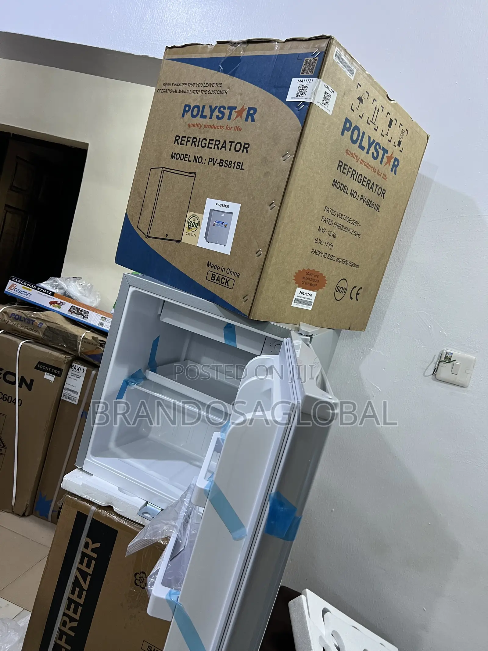 Polystar Pv-Bs81sl Bedside Fridge 45l With Led Light