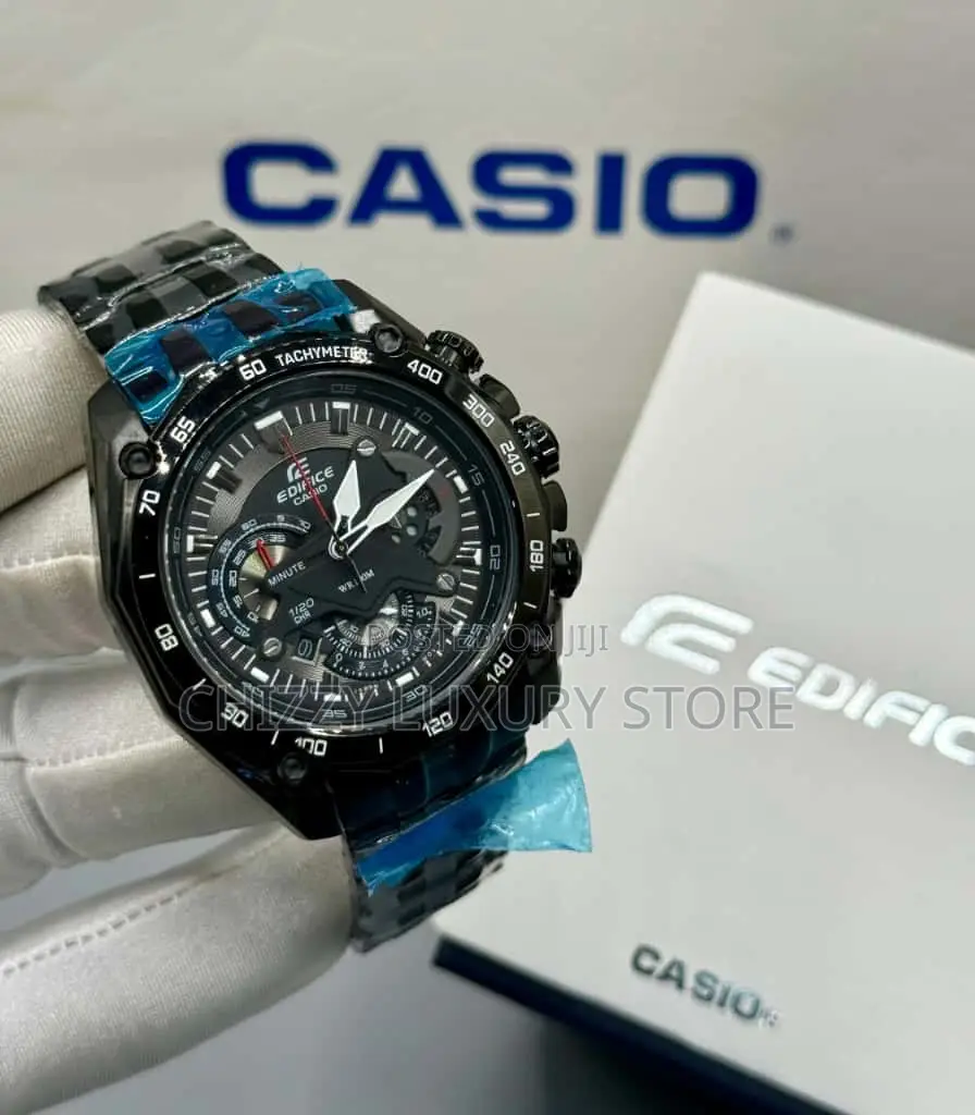 Ediface Casio Quality Luxury Men Water Resistance Wristwatch