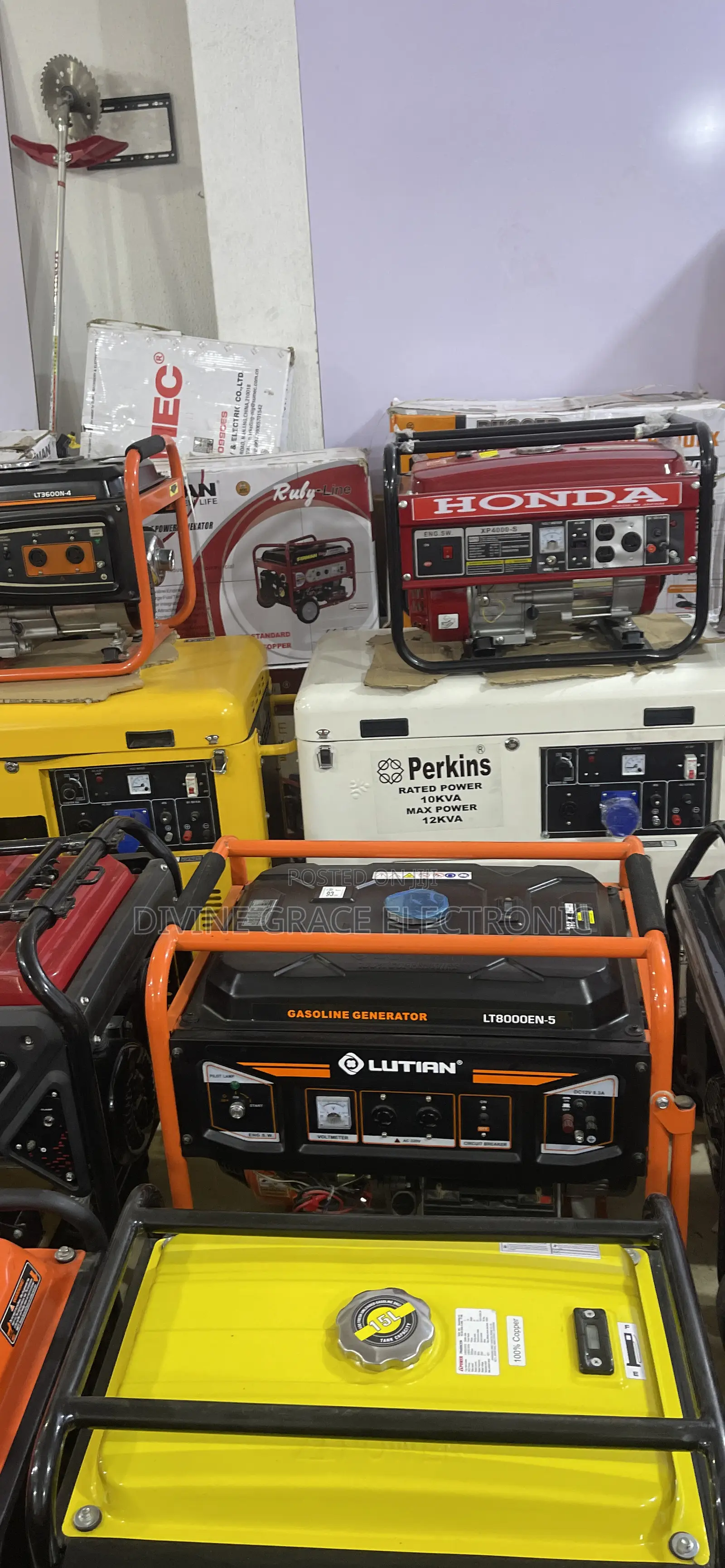 8.5kva Lutian Petrol Generator Lt8000en-5