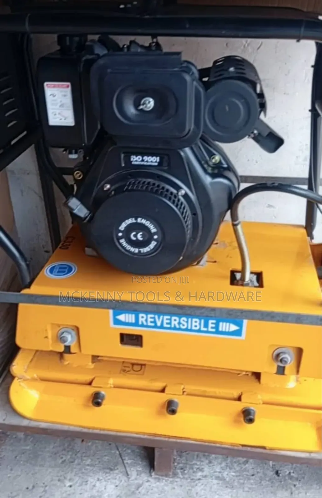 C330 Reversible Plate Compactor Powered By A Diesel Engine.